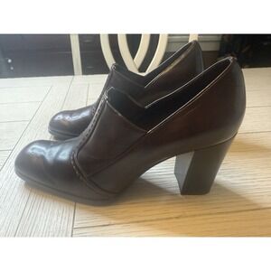 Franco Sarto Women's Brown‎ 3" Heeled Shooties Size 7M. Slip On